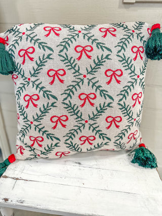 Holiday Trellis Square Pillow