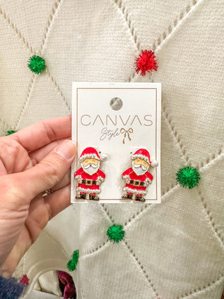 St. Nicholas Enamel Stud Earrings