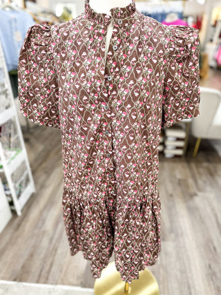 The Vintage Rosebud Mini Dress