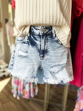 Acid Like Frayed For Fun Shorts