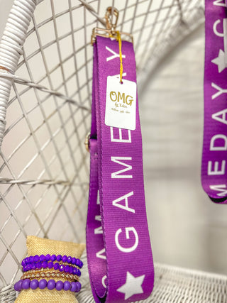 Purple Gameday Girl Bag Strap