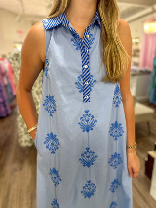 Chambray Tropic Dream Midi Dress