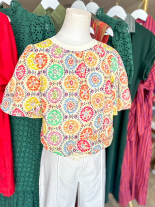 The Spring Fling Embroidered Top