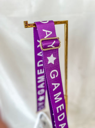 Purple Gameday Girl Bag Strap