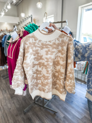 Natural Petal Soft Knit Sweater