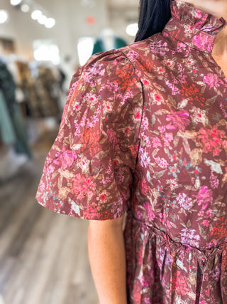 Sweet September Floral Mini Dress