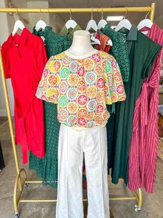 The Spring Fling Embroidered Top