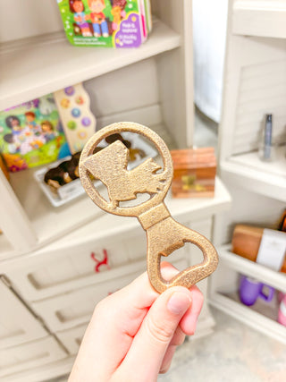Louisiana Bottle Opener Antique Gold