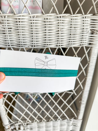 Hunter Green Classic Scalloped Headband Bow