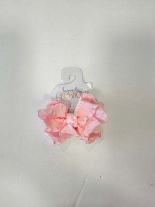 Light Pink Double Ruffle Bow