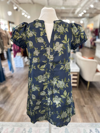 Lovely in Olive Jacquard Mini Dress