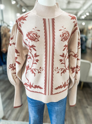 Taupe Forever Yours Balloon Sleeve Sweater