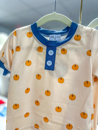 Khaki Pumpkin Print PJ Set