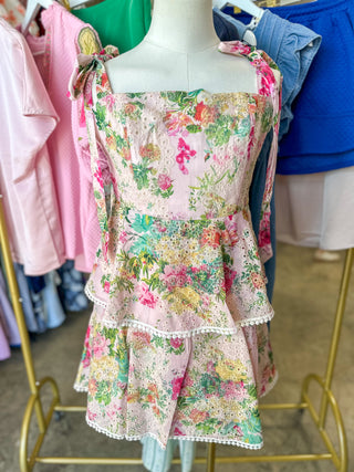 Springtime Sweetheart Pink Mini Dress