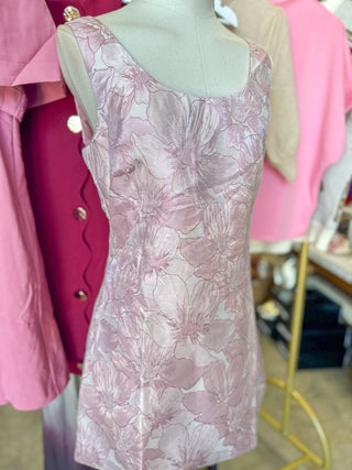 Pink Rosalie Floral Mini Dress