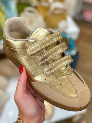 Gold Moral-32 Velcro Sneaker