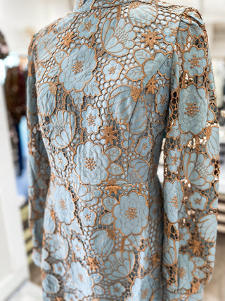 Vintage Lace Charm Mini Dress