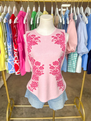 Pink Floral Moment Peplum Top
