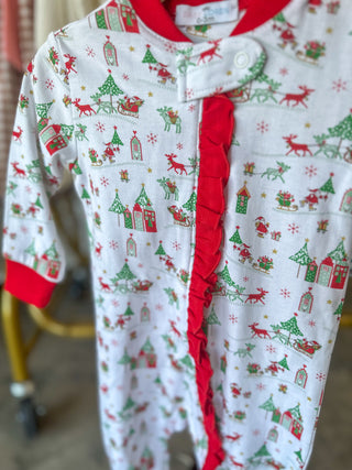 Baby Loren Christmas Footies