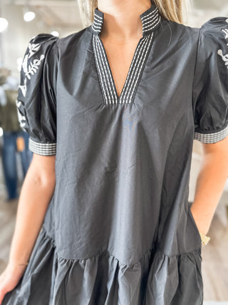 The Black Elowen Mini Dress