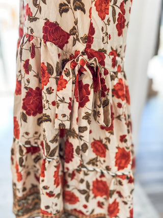 The Harvest Honey Ecru Mini Dress