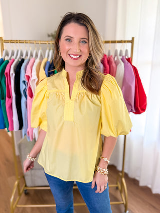 The Butter Yellow Soft Grace Short Sleeve Top