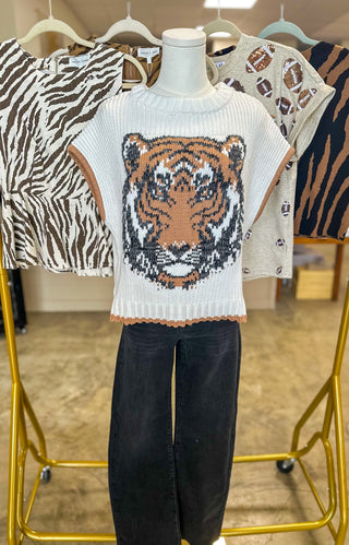 The Tiger Club Sleeveless Sweater