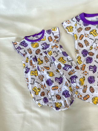 Purple & Gold Future Draft Picks Flutter Bubble