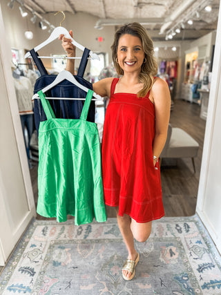 Red Festival Days Are Happy Days Mini Dress