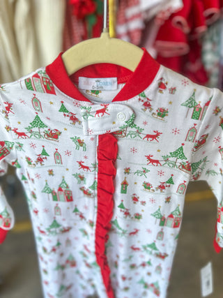 Baby Loren Christmas Footies