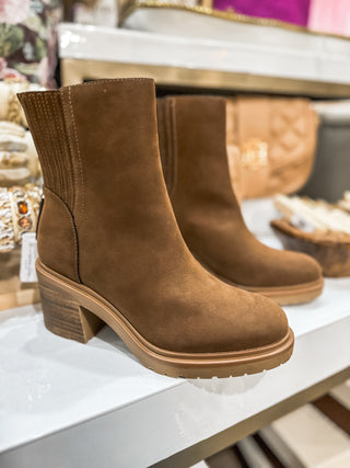 The Megan Coffee Lug Bootie