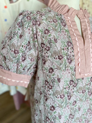 Little Pink Floral Mini Dress