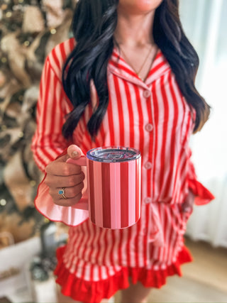 Peppermint Stripes Pajama SHORTS Set