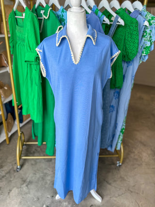 The Blue Harper Causal Trim Maxi Dress