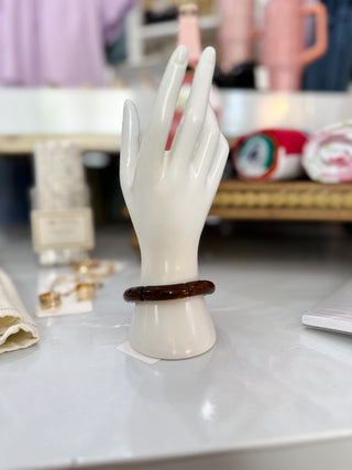 Brown Marble Bamboo Bangle