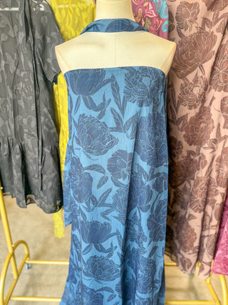 Navy Blooms Maxi Dress