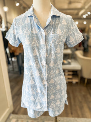 Winter Dreams Short Sleeve Short Set
