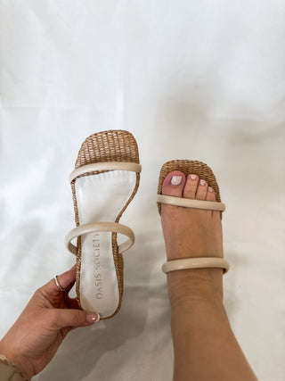 Butter Margaret Rattan Heel - OASIS SOCIETY