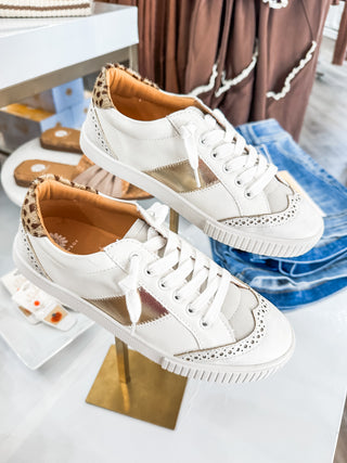 Delfina Subtle Styled Cheetah Sneakers