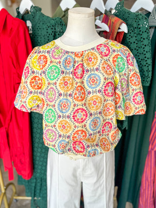 The Spring Fling Embroidered Top