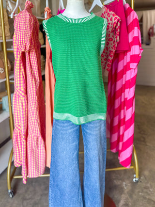 Green Easy Days Knit Tank