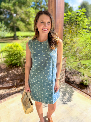 The Denim Dottie Days Mini Dress