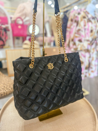 Black DQ Blair Tote Bag | Caroline Hill