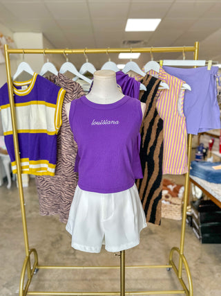 Purple Louisiana Tank Top
