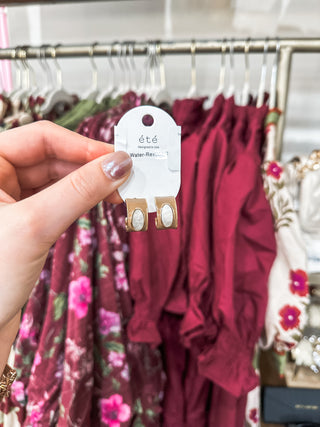 Light Mocha Multi Color Coated Water Resistant .5 Hoop Earrings