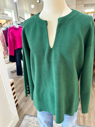 Hunter Green Chic & Elegant Sweater