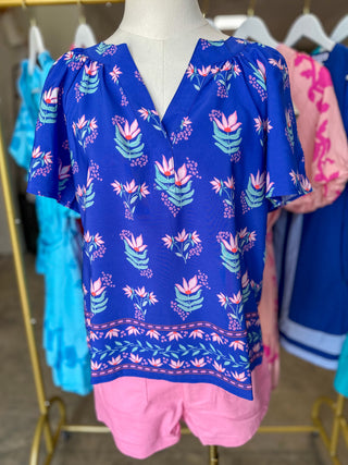 Blue Lori Petal Keepsake Top