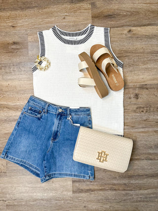 Off White Easy Days Knit Tank