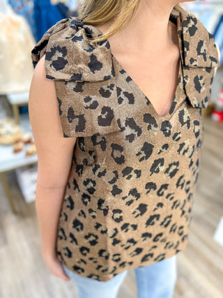 Roaring in Style Brown Leopard Top