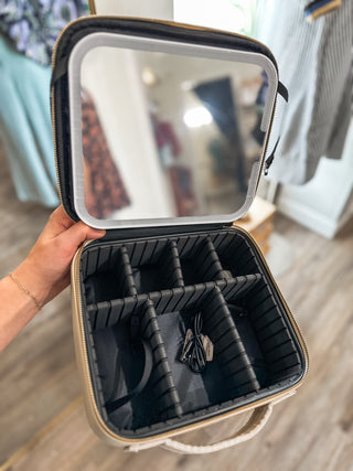Coco Glow & Go Leather Travel Case